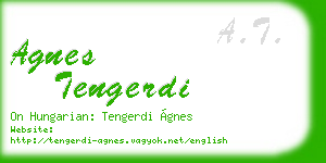 agnes tengerdi business card